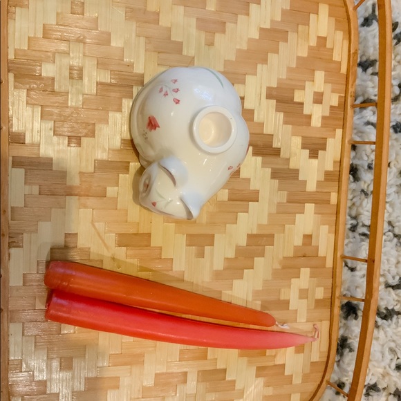 Adorable Vintage Porcelain Cat Candlestick Holder - Picture 5 of 8